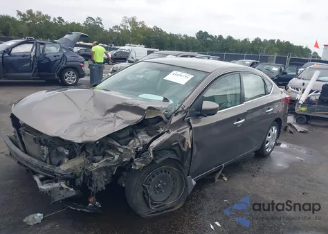 2016 Nissan Sentra Sv из США, поврежденный, VIN 3N1AB7AP2GY338702
